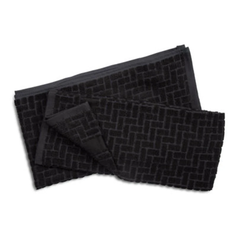 Image of Cuisinart Charcoal 2 Pack Professional Antimicrobial Sculpted Bamboo Tea Towel Charcoal