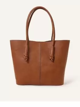 Image of Accessorize Knot Detail Shoulder, Brown, Women