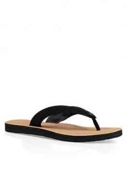 Image of UGG Tawney Flip Flop Black Size 4 Women