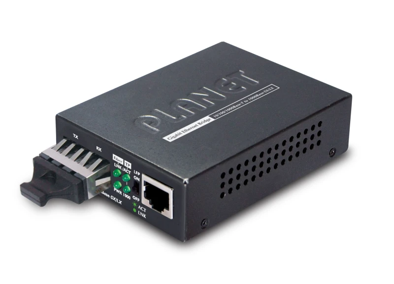 Image of PLANET GT-802 network media converter 1000 Mbit/s 850 nm Black