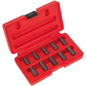 Image of Sealey 10 Piece Multi Spline Screw Extractor Set
