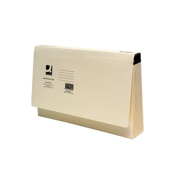 Image of Q-Connect Q-Connect Expanding File Foolscap A-Z Manilla KF22001 KF22001