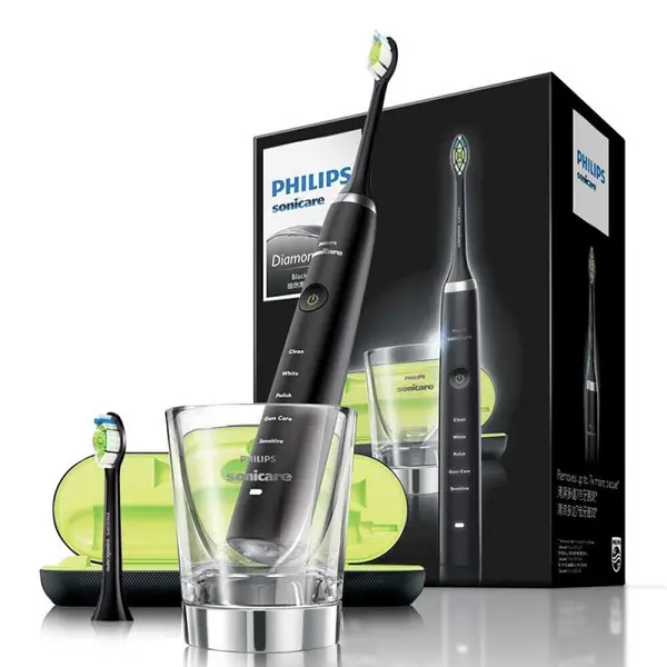 Image of Philips Sonicare HX9352/04 DiamondClean Black Sonic Electric Toothbrush
