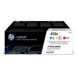 Image of HP 410X Tri Colour Laser Toner Ink Cartridge