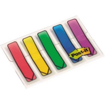 Image of Post it 684ARR1 Index Arrows in 5 Assorted Colours 11.9 x 43.2mm