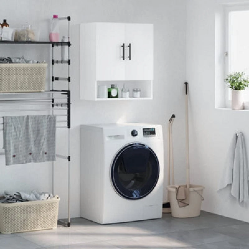 Image of Vidaxl Wall Cabinet White 60X31X70 Cm Engineered Wood