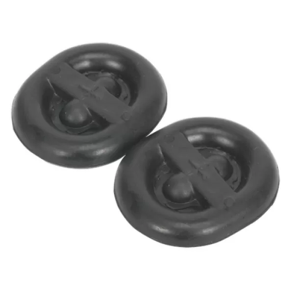 Image of Genuine SEALEY EX03 Exhaust Mounting Rubbers - L62 x D54 x H13.5 (Pack of 2)