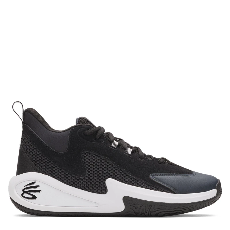 Image of Under Armour Mens Curry Basketball Trainers Black/Grey male 7 (41)