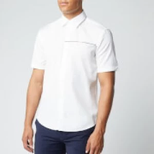 Image of Hugo Boss Ermino Short Sleeve Shirt White Size M Men