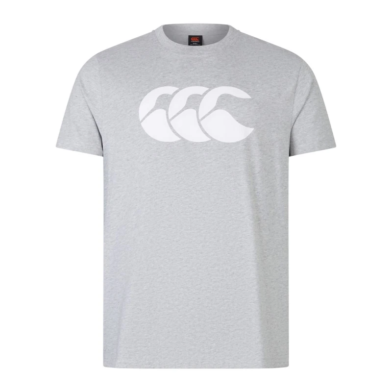 Image of Canterbury Canterbury Men Logo Cotton T-Shirt in Grey Size: X-Small Grey XS Male 5063806445890
