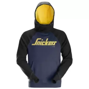 Image of Snickers 2889 Logo Sweatshirt Hoodie Navy / Black L