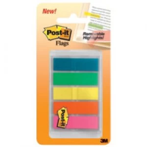 Image of Post it Flags Highlighter Colours Small 13mm 4x25 Flags