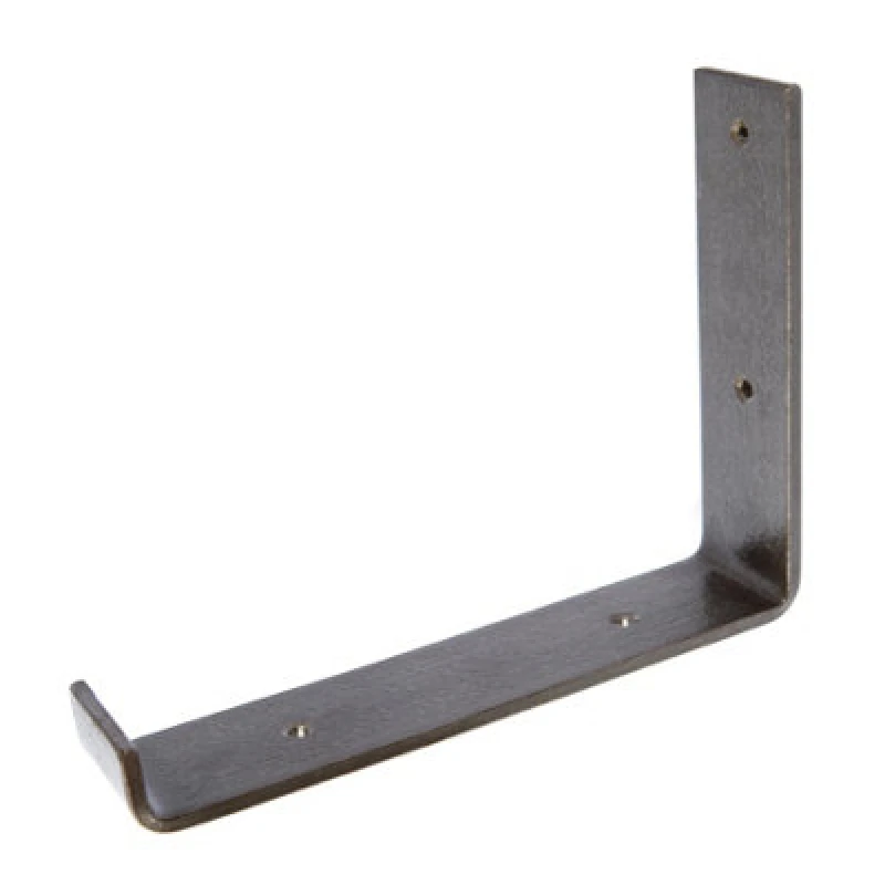 Image of Hammer and Tongs Hammer & Tongs Scaffold Board Iron Shelf Bracket - D235mm - Raw