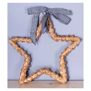 Image of St Helens Natural Wicker Hollow Star Woven Willow