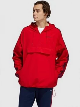 Image of Adidas Originals Spirit Us Classics Anorak - Red
