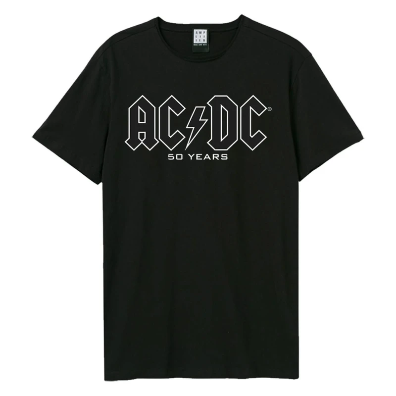 Image of Amplified Amplified Men History Of A Tee AC DC T-Shirt in Black Size: X-Small Black XS Male 5063852066520
