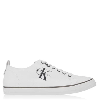 Image of Calvin Klein Jeans Arnold Canvas Trainers - White