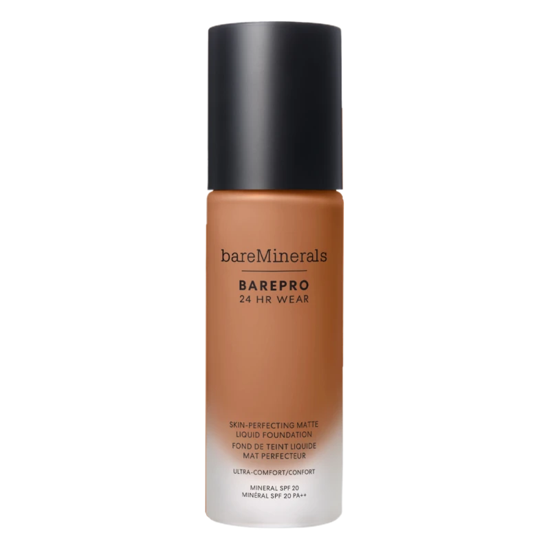 Image of bareMinerals BarePro 24HR Wear Skin-Perfecting Matte Liquid Foundation SPF20 30ml 45 - Medium Deep Neutral