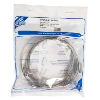 Image of 8.5SS Hose Clip Grade 304 Stainless Steel 184MM - 216MM