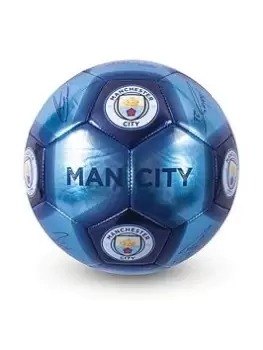 Image of Manchester City Size 5 Metallic Signature Football