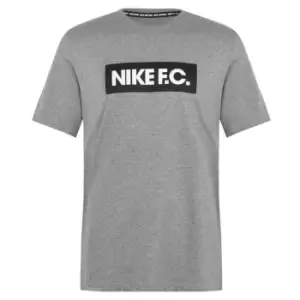 Image of Nike FC T Shirt Mens - Grey