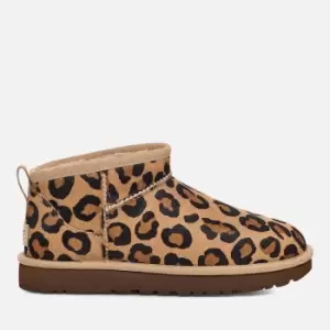 Image of UGG Classic Ultra Mini Spotty Cow-Hair Boots - UK 3