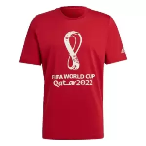 Image of adidas FIFA World Cup Qatar 2022 Graphic T-Shirt in Red