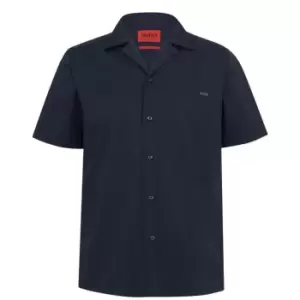 Image of Hugo Ellino Short Sleeve Shirt - Blue