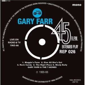 Image of Gary Farr & The T-Bones - Live On Radio & TV 1965-66 Vinyl