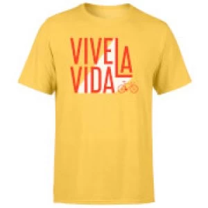 Image of Vive La Vida Mens Yellow T-Shirt - XXL - Yellow