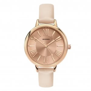 Image of Sekonda Editions Ladies Blush Beige Strap Watch