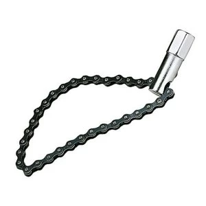 Image of Teng 9120 Oil Filter Wrench chain strap 120mm Cap 1/2in Drive