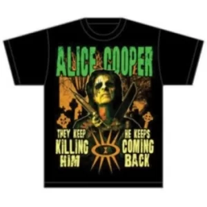 Image of Alice Cooper Graveyard Mens Black T-Shirt: Small