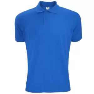 Image of SG Mens Polycotton Short Sleeve Polo Shirt (4XL) (Royal)