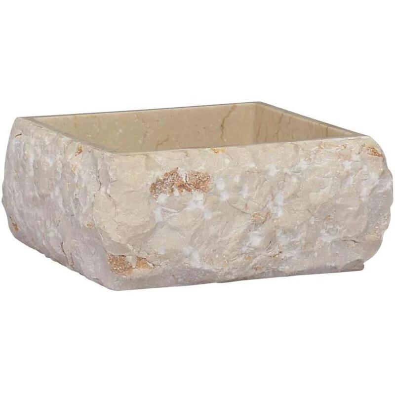 Image of VIDAXL Sink Cream 30x30x13cm Marble vidaXL 8720286300855