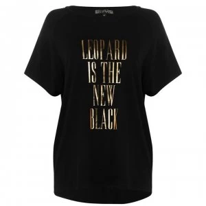 Image of Biba Leopard T Shirt - Black
