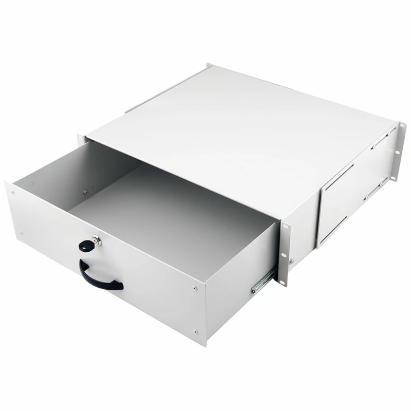 Image of Equip Lockable Drawer 19'. 3U. RAL7035 Grey