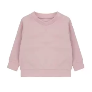 Image of Larkwood Childrens/Kids Sustainable Sweatshirt (0-6 Months) (Soft Pink)