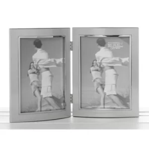 Image of Silver Anodised Double 5x7 Frame