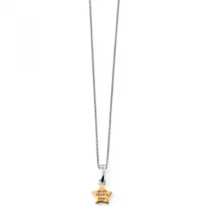 Image of Childrens D For Diamond Sterling Silver Necklace