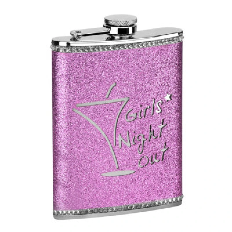 Image of Premier Housewares Pink Girls Night Out Hip Flask Pink