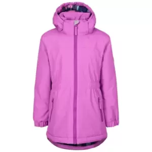 Image of Trespass Girls Bertha Waterproof Jacket (9-10 Years) (Deep Pink)