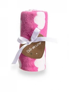 Image of Clair De Lune Cloud Fleece Blanket - Pink