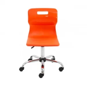 Image of TC Office Titan Swivel Senior Chair with Castors 435-525mm, Orange