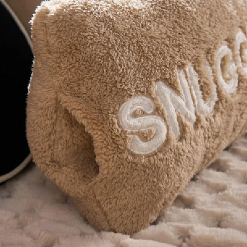 Image of OHS OHS Snuggle Ultra Soft Plush Fleece Hand Warmer Pillow in Natural Size: 45cm x 45cm Natural 45cm x 45cm Unisex 5027434226641