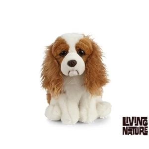Image of Living Nature Soft Toy - Plush King Charles Cavalier Dog (20cm)
