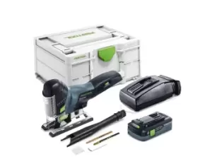 Image of Festool PSC 420 HPC 4,0 EBI-Plus 18V 1 x 4.0Ah EB Pendulum Jigsaw Kit