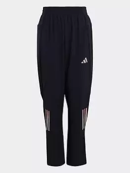 Image of adidas Aeroready 3-stripes Joggers, Silver, Size 7-8 Years