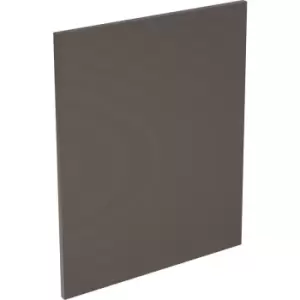 Image of Kitchen Kit Flatpack Slab Appliance Door Super Gloss 715x596mm in Graphite Mdf