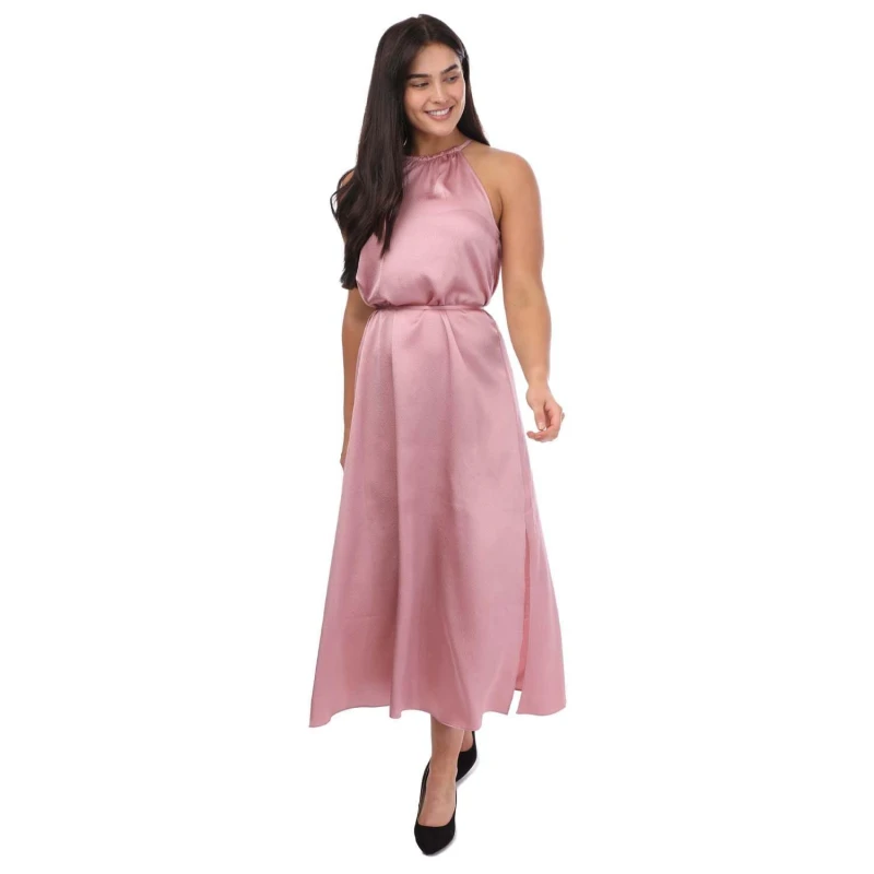 Image of Ted Baker Roxieyy Halterneck Midaxi Dress - Pink Pink 8